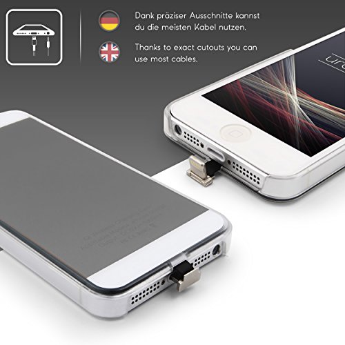 URCOVER   Funda de Carga Inal  mbrica   PREMIUM   Apple iPhone SE   5   5s   Receptor Qi Integrado   Gris   Backcase Cargador Carga Rapida Bumper Case Cover en TPU