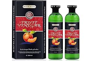 BEAUTE BLANC Fruit Vinegar Gel Hair Color Dye, Natural Black Color Dye for Men and Women Both -1000 ml