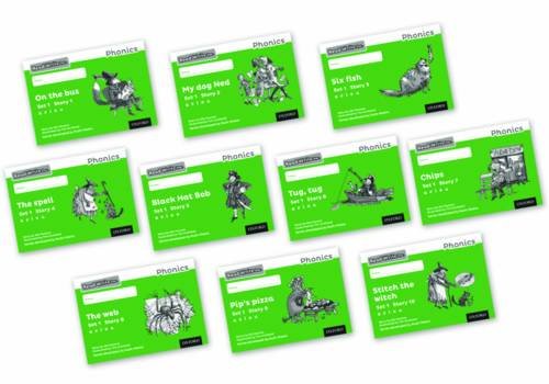 Read Write Inc Phonics: Black and White Green Set 1 Storybooks Mixed Pack of 10 (Read Write Inc Phonics Second Edition