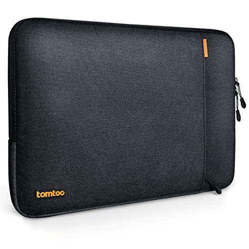 Tomtoc 360° Schutzhülle für das neue 13 Zoll MacBook Pro Late 2016/12,9 Zoll iPad Pro, Stoßfester Stoff Laptop Schutztasche, Spritzwasserfest, Schwarz