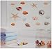 Produktbild Set: Fensterbilder - Muscheln / Seesterne - BEIDSEITIG bedruckt - Sticker Fenstersticker / z.B. für Fenster und Spiegel - statisch haftend - Fensterbild Aufkleber selbstklebend wiederverwendbar - Fensterfolie Fensterdeko - Strand Muschel