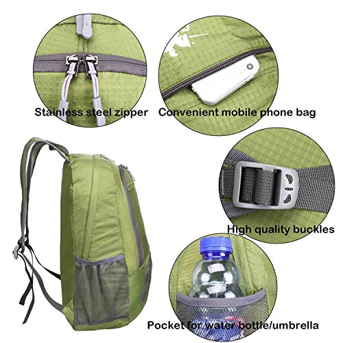 Fafada Rucksack Canvas Vintage Damen Mädchen Leder Retro Laptop backpack Schulrucksack Daypack für Campus Studenten und Outdoor Reisen (Schwarz/Blau/Armeegrün/Kaffee) - 5