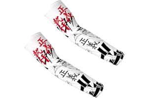 ARCHERWLH Arm Sleeve Gaming,Anime um die Eisscrcreen-Hülse-Männer-Seidenhülse, die UV-Motorsport-Basketballarm umgibt-XT-84_Code