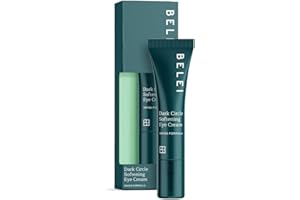 Marca Amazon - Belei Contorno de ojos reductor de ojeras, Sin fragancia, 15 ml (Paquete de 1)