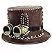 Produktbild Xsj Rock Unisex Steampunk PU Leather Split Hat Accessoire Gothic Performance,M