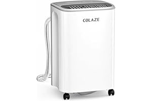 COLAZE Luftentfeuchter, 12L/24h Luftentfeuchter Elektrisch, Geeignet für Raumgrößen bis zu 120m³(30m²), Leiser Entfeuchter mit Digitalanzeige, Raumentfeuchter für Keller Schlafzimmer Bad
