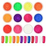 El polvo de pigmento de color fluorescente Ownest es un pigmento de colores brillantes que se puede usar para uñas de gradiente, pero que NO puede brillar en la oscuridad.