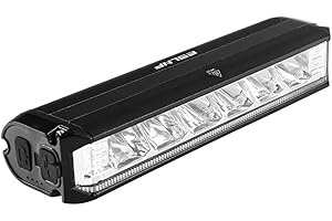 FIORKY Reflektor rowerowy z akumulatorem USB, potężne przednie światło rowerowe LED, super jasne światła o dużej mocy wodoodporne reflektory zapewniające optymalne bezpieczeństwo jazdy na rowerze