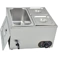 Marmite Inox 25 Litres Avec Couvercle – Fond Triple Couche Induction, Grande Casserole Soupe 32 Cm Ø, Robuste Et Polyvalente (26,4 L)
