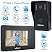 Produktbild KKMOON 7 Zoll LCD Wireless Video Tür Telefon Gegensprechanlage Türklingel entsperren Monitor wasserdicht Night Vision IR-Kamera Überwachung