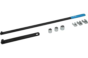 BRILLIANT TOOLS BT571050 Juego de llaves para correas trapezoidales y rodillos tensores, 8 pzs [Powered by KS TOOLS]