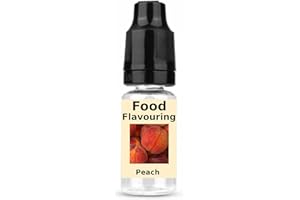 oceanevo® Food Flavoring 10ml Highly Concentrated Food Flavour – Natural Liquid Essence for Baking, Cooking, Sweets, Cakes, Shakes (Peach)