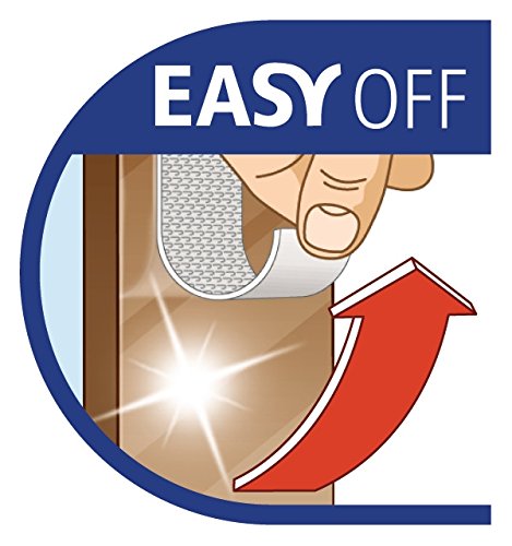 tesa Fliegengitter für Fenster, beste tesa Qualität, anthrazit, durchsichtig, 1,3m x 1,5m - 3