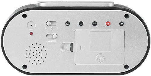 PEARL Jumbo-LCD-Funkwecker mit individuellem Weckton „DAC-438 voice“ - 2