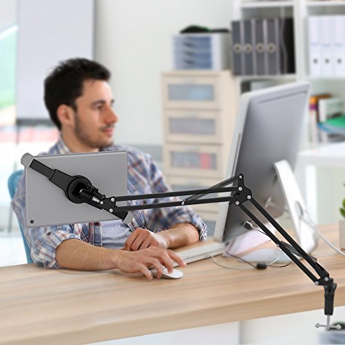 TaoTronics Tablet Halterung Desktop-Ständer Schwanenhals Halter Flexibel Winkel verstellbar für iPad Air Mini, Galaxy Tab, Windows – Android Tablet - 7