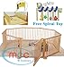 Large Heavy Duty Wooden Baby Playpen 8 panels with Free Educational gift