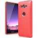 Produktbild Obamono Sony Xperia XZ2 Compact Case Cover Durable Shock-Absorption Protective Case Shell Ultra Impact Bumper Cover Slim Hybrid TPU Cases for Sony Xperia XZ2 Compact (Red)