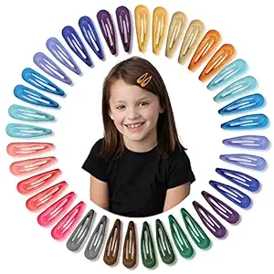 Sanas Tic Tac Hair Clips For Girls 40 Pcs Baby Hair Clips Hair Pins For Girls Baby Accessories Kids Hair Clips Tiktok Clips For Women Hair pins For Girls Kids Clips For Hair Baby Clips Assorted Colors