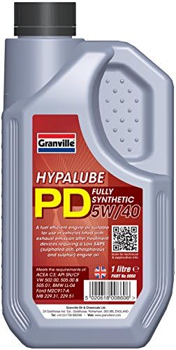Granville0860 Hypalube PD 5W/40 Engine Oil, 1 Liter