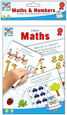 20 x A5 Reusable Wipe Clean Maths & Numbers Activites Book Numeracy Educational