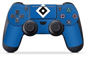 Skin kompatibel mit Sony Playstation 4 Pro Controller Folie Sticker HSV Logo Hamburger SV