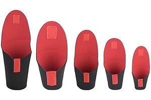 Diyeeni Kamera-Objektiv-Beutel-Satz, 5pcs S ~ XXL Neopren-Objektiv-Beutel-Beutel mit Haken/Schleife, stoßfester schützender Fall-Satz für Kameraobjektiv, Objektiv-Speicher-Beutel-Zusatz für SLR