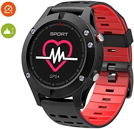 RimeU Activity Fitness Tracker Bluetooth 4.2 Smart Bracelet With GPS Tracker 0.95 Inch OLED Colorful Touch Screen Sports Watch IP67 Waterproof Wristband Pedometer Heart Rate Sleep Monitor Altimeter Barometer Thermometer for Android iOS Samsung LG Xiaomi Moto iPhone Gift for Women Men Friends Kids Parents