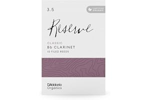 D'Addario Organic Classic Bb Ance Clarinetto - Ance per Clarinetto - La prima e unica Ancia Biologica - 3.5 La Forza, 10 Pacchetto