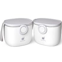 2 Stuks Melkpoederdispenser Luchtdicht - 1200ml + 800ml Met Lepel