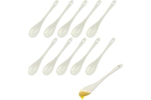 VXIWSCY Set di cucchiaini in ceramica bianca 1016X8CM, piccola ciotola di caramelle in ceramica, caffè, ciotola di caramelle e uso quotidiano,facile da pulire, adatto alle feste di famiglia