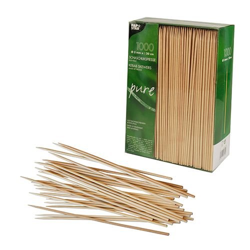 1000 Schaschlikspieße Satee Basteln Spieße Holz Bastler Grill Party Garnieren 20cm