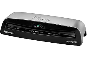 Fellowes Plastifieuse Neptune 3 A3 Pochettes de Plastification A3 175 Microns Fonctions Anti-Bourrage Auto-Sense Chauffe 60 Secondes InstaHeat Veille Automatique Auto Shut Off Utilisation Fréquente