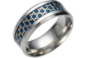 YAHOYA Seis Puntas Estrella De David Anillo Hombres Anillo de Acero Inoxidable Mujer Boda Anillo Moda Joyería Dropshipping Hombre Anillo