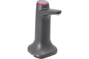 BATHRENA Elektrischer Wasserspender, Pumpe für Wasserflasche, Wiederaufladbarer USB Aufladung Automatische Trinkwasserpumpe, Wasserspender Wasserpumpe für Zuhause Büro Küche Campen (Schwarz)
