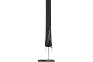 Vegena Couverture de Parasol en 420D Oxford, Housse de Protection pour Parasol avec Sac de Rangement, Bâche Imperméable/Anti-Poussière/UV/Intempéries pour Jardin Salon Extérieur, 183 * 25 * 35 cm