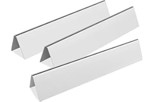 BBQ-Yummy 38,9CM Edelstahl Flavorizer Bars für Weber Spirit I & II E210/220 S210/220 (mit vorderen Brennerknöpfen), Brennerabdeckung für Weber e210 Aroma zubehör,Aromaschienen, Ersatz für Weber 7635