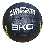 Balón medicinal de Freedomstrenght, de goma, 1-10 kg, tamaño 3 kg, 8.82, 60.63 x 17.32 x 3.54inches