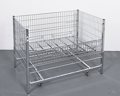 Wühltisch verchromt 120×80 cm | NEUWARE | Wühlkorb Verkaufstisch Aktionskorb Grabbeltisch Schütte Präsentationskorb Verkaufskorb Aktionsware - 3