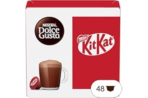 NESCAFÉ DOLCE GUSTO NESCAFÉ DOLCE GUSTO KitKat Bevanda gusto Cacao e Wafer, 3 Confezioni da 16 Capsule (48 Capsule Compatibili Nescafé Dolce Gusto)