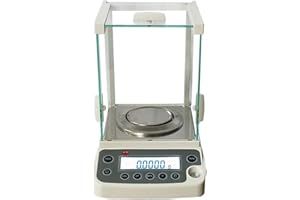 RAAMKA Balanza Analítica de Alta Precisión Digital 0,0001 g, 120 g/0,1 mg, Escala de Laboratorio Electrónica Con Pantalla LCD, Científica