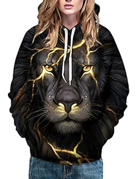 Kapuzenpullover Unisex AMUSTER Damen Herren Winter Hoodie Sweatshirt Loose Fit Herbst Kapuzenpullis Pullover Lange...