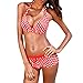 Produktbild Cooljun Damen Vintage Polka Dot Badeanzüge Bikini Set Frauen Tankini Badeanzug Beachwear Bademode Gepolsterte Push Up Plus