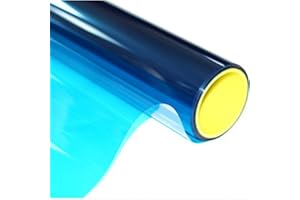 LINGKY Pellicola in Pet Trasparente A Due Vie con Pellicola Trasparente, Pellicola Decorativa Architettonica per Uso Domestico, Pellicole Autoadesive/Pellicole per Vetri (CK17,60x200cm)