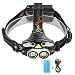 Produktbild LED Kopflampe, TopTen Fan-Motive 4000 Lumen Super Bright LED Scheinwerfer Head Light Taschenlampe mit Akku für Camping Jagd Wandern und Outdoor Aktivitäten