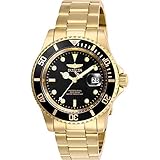 Invicta Pro Diver Herren-Armbanduhr 40mm Armband Edelstahl Gold Quarz 26975