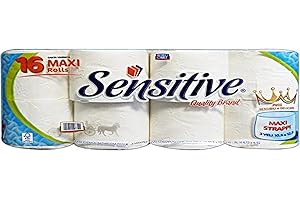 Glooke Selected Sensitive X 16 Maxi Rotoli Carta igienica, Multicolore, Unica