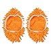 Produktbild CHshe 2 Stücke/Paar Staub Mopp Slipper Haus Reiniger Faule Boden Abstauben Fuß Mode Bequem Größe Kann Ihre Schuhe Von 36-42 Code Passen, Perfekt Zum Reinigen Von Staub, Schmutz Und Tierhaaren