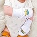 Whale, Hedgehog and Happy Camper - No Scratch Cotton Baby Mittens Set of 3 (0-6m)