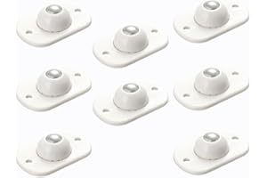 VOTVLOG Lot de 8 Roulettes Auto-Adhésives, Mini Roulettes à Billes Autocollantes en Plastique pour Meubles, Roulettes Pivotantes 360 ° à Billes Pour Petits Meubles, Boîte de Rangement