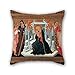 Produktbild bestseason Kissenbezüge von Ölgemälde marchigian Maler – Madonna in Thron mit Heiligen, für Sohn, Familie, Mutter, Kaffee Haus, Liegestuhl, Ihr 40,6 x 40,6 cm/40 von 40 cm (beide Seiten)